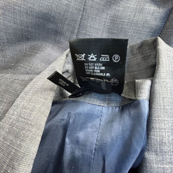 Escada Margaretha Ley Womens Gray Wool-Blend Short Sleeve Blazer Jacket Size 36 - Picture 5 of 8